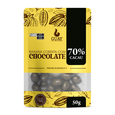 Banana and chocolate dragees (70% cocoa) Guay 50g