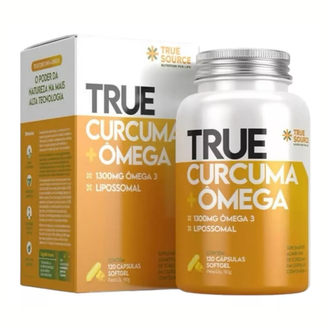 True Curcuma + Ômega True Source 120 Caps  90g