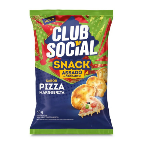Salgadinho Club Social Snack Assado Pizza 68g