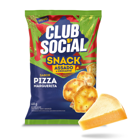 Salgadinho Club Social Snack Assado Pizza 68g