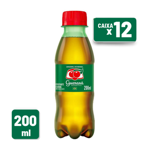 Guaraná Antártica 200ml Kit c/ 12 Unid - Mini Guaraná Antártica
