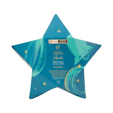 Estrela com Bombons ao Leite Zero Adição de Açúcar Cacau Show 120g - MEUBRASILONLINE