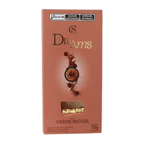 Chocolate Tablete Dreams Creme Brulee 130g Cacau Show