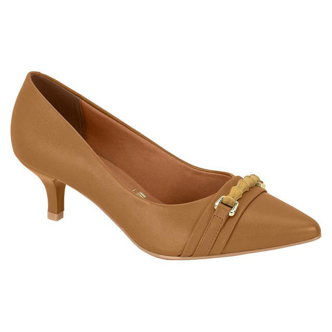 Vizzano 1122-887 Kitten Heel Pointy Toe Pump in Camel