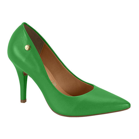 Vizzano 1184-1101 Pointy Toe Pump in Green Napa