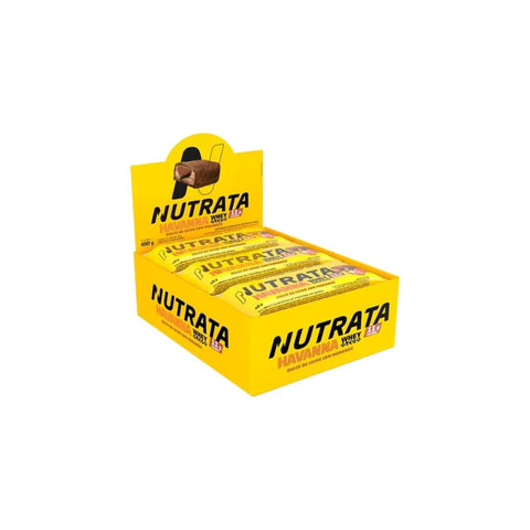 Whey Grego Bar Havanna Caixa 12 Unidades Nutrata Sabor Doce de Leite Havanna
