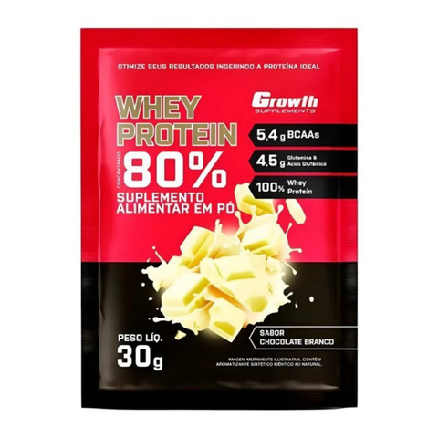 Sachê Dose Whey Protein Concentrado 30gr - Growth Supplements