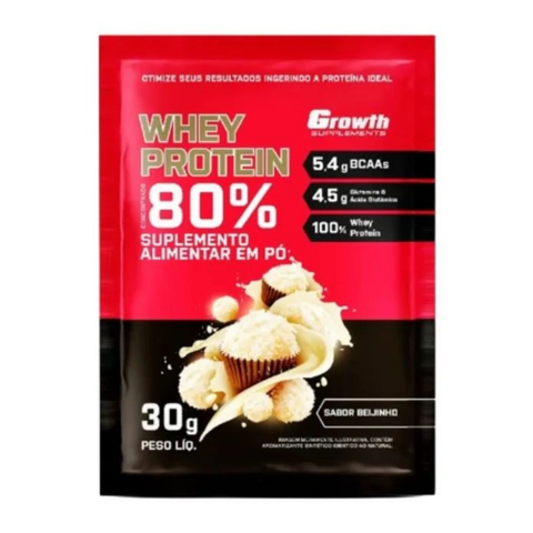 Sachê Dose Whey Protein Concentrado 30gr - Growth Supplements