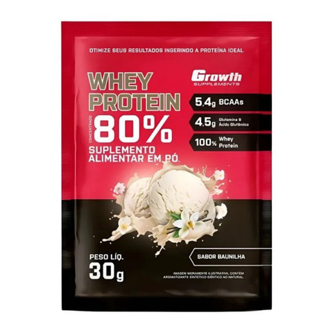 Sachê Dose Whey Protein Concentrado 30gr - Growth Supplements