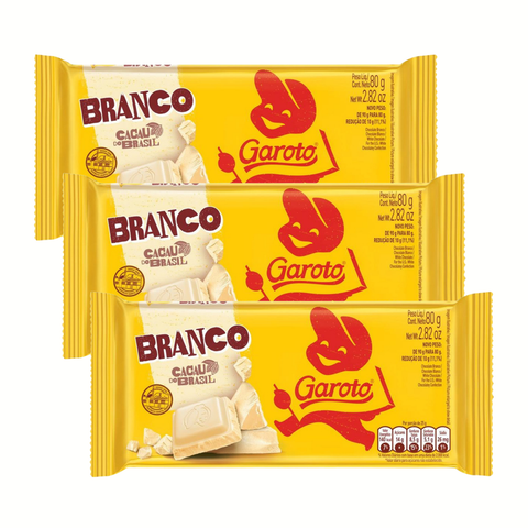 Chocolate Garoto Branco 3x80g