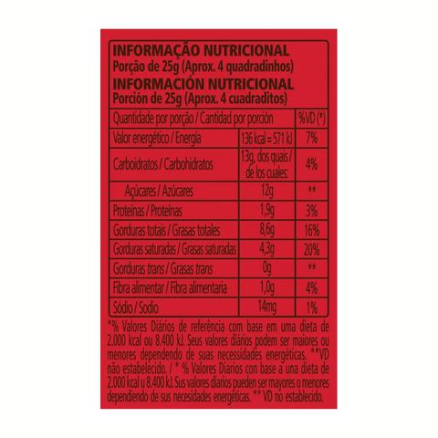 Chocolate Garoto Talento ao Leite com Avelãs Garoto Talento Pacote 3x85g