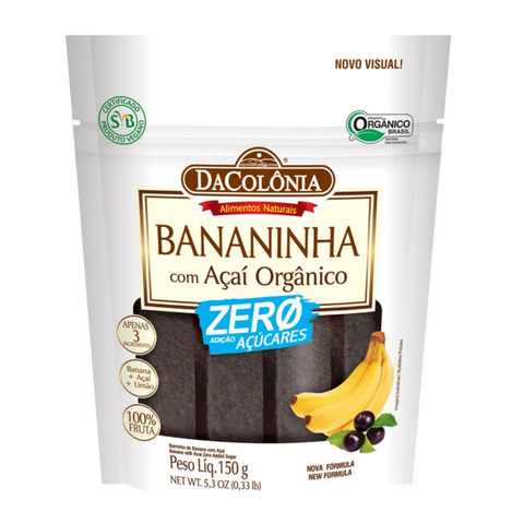 Barrinha de Banana com Açai Zero 150g DaCôlonia