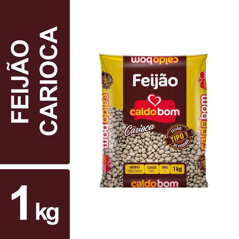 Feijão Carioca Caldo Bom 1kg - MEUBRASILONLINE