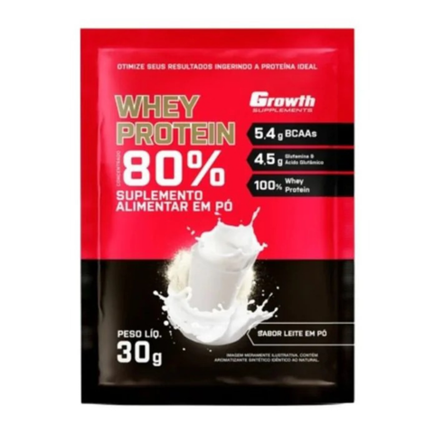 Sachê Dose Whey Protein Concentrado 30gr - Growth Supplements