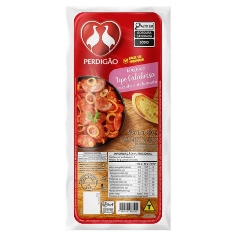 Linguiça Calabresa Cozida e Defumada Perdigão 400g - MEUBRASILONLINE