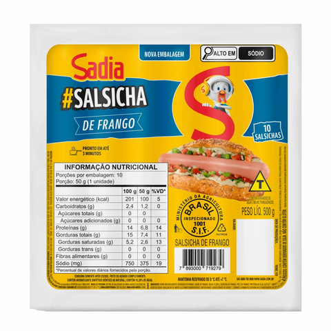 Salsicha de Frango - Sadia 500g