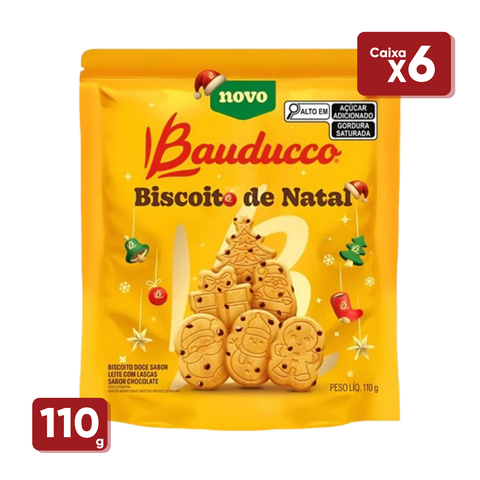 Biscoito De Natal Bauducco 6x110g - Edição Limitada