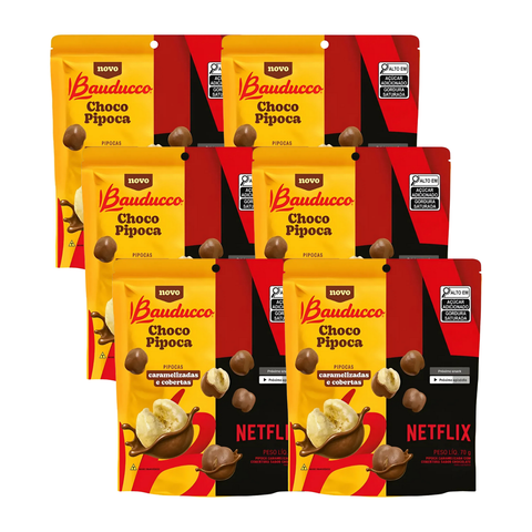 Choco Pipoca Bauducco Netflix 6x70g