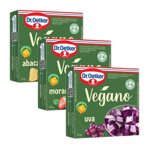 Dr. Oetker Vegan Gelatin 3x20g - Flavors