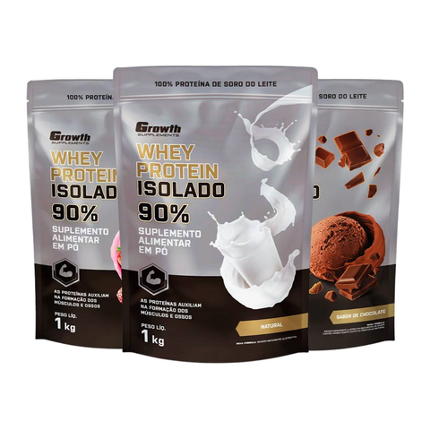 Whey Protein Isolado (1KG) - Growth Supplements