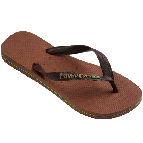 Chinelo Havaianas Brasil Logo Ferrugem