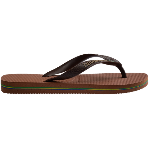 Chinelo Havaianas Brasil Logo Ferrugem