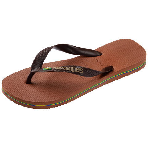 Chinelo Havaianas Brasil Logo Ferrugem