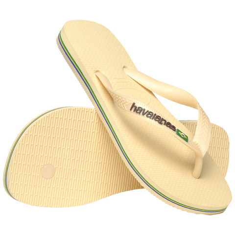 Chinelo Havaianas Brasil Logo Encardida