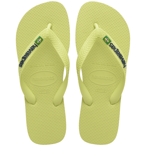 Chinelo Havaianas Brasil Logo Verde Matcha