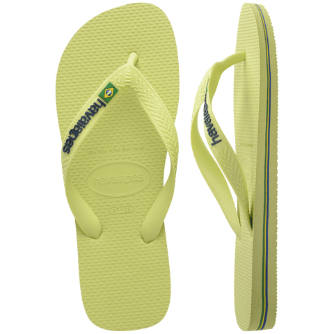 Chinelo Havaianas Brasil Logo Verde Matcha