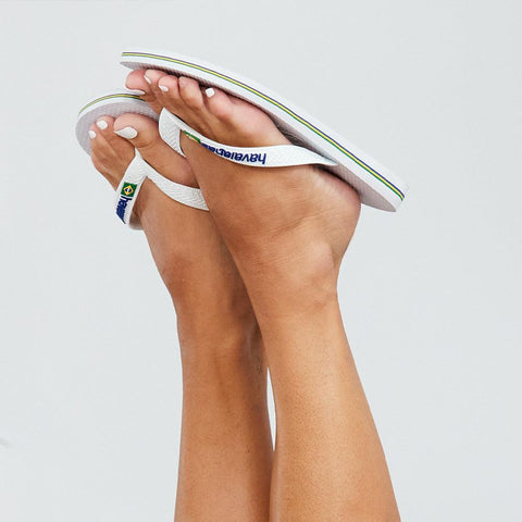 Chinelo Havaianas Brasil Logo Branco