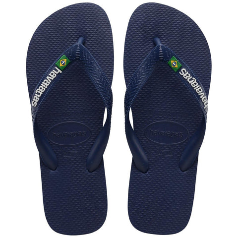 Chinelo Havaianas Brasil Logo Marinho