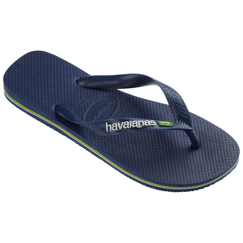 Chinelo Havaianas Brasil Logo Marinho