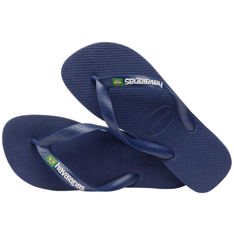 Chinelo Havaianas Brasil Logo Marinho