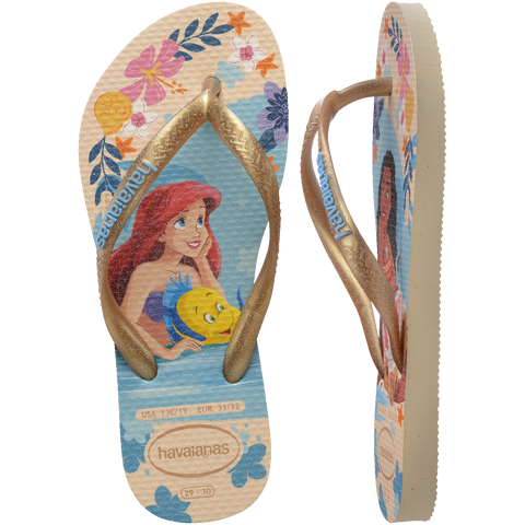Havaianas Kids Slim Flip-Flops Princesses Ariel &amp; Moana