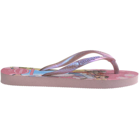 Chinelo Havaianas Infantil Slim Princesas Rosa