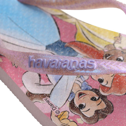 Chinelo Havaianas Infantil Slim Princesas Rosa