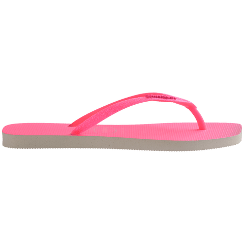 Chinelo Havaianas Slim Square Glitter Neon