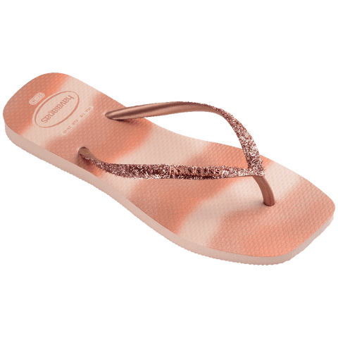 Chinelo Havaianas Slim Square Glitter Party