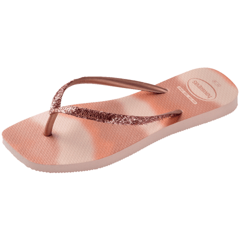 Chinelo Havaianas Slim Square Glitter Party