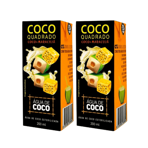 Água de coco Saborizada - Coco Quadrado - 2x200ml