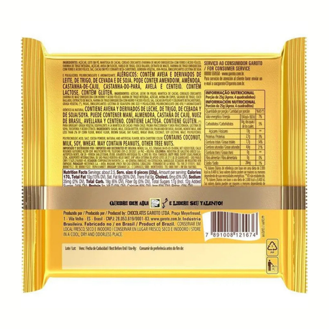 Garoto Talento White Chocolate with Cereals and Raisins 3x85g