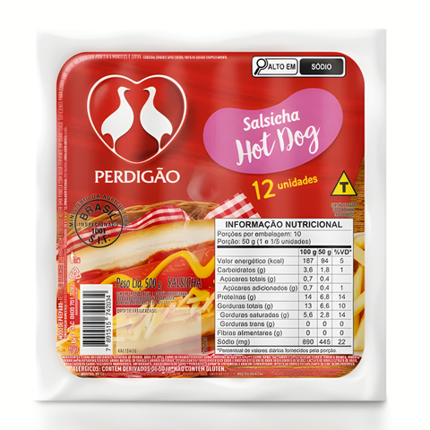 Salsicha Hot-Dog Perdigão 500g