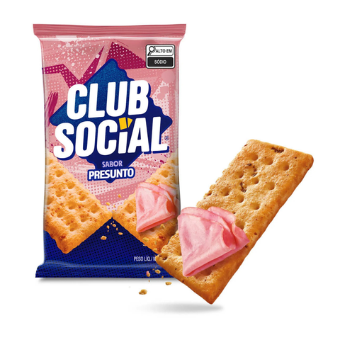 Biscoito Clube Social Presunto 141g