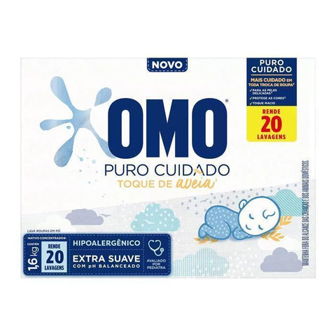 Sabao em Po Puro Cuidado Toque de Aveia Omo 1.6kg - MEUBRASILONLINE