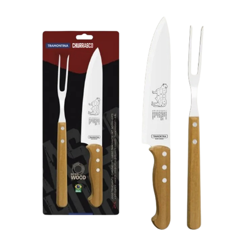Stainless Steel Knife and Carving Tool Set - 2 pieces - Tramontina