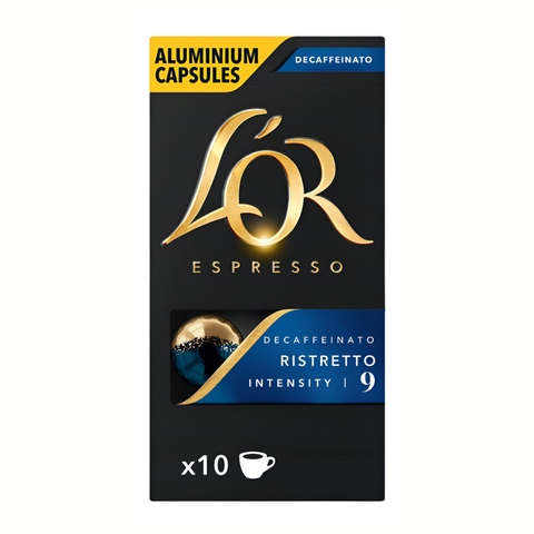 Cápsulas Café L'or Ristretto Descaffeinato Espresso - Intensidade 7