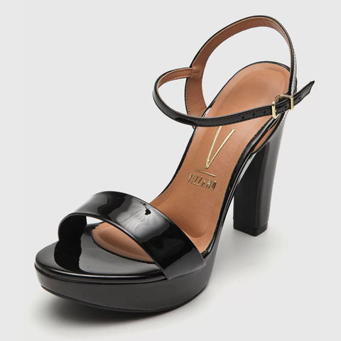 Vizzano 6292-200 High Heel Platform Sandal in Black Patent