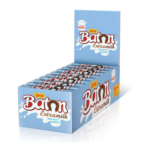 Chocolate Garoto Baton Extra Milk Caixa 30x16g 480G