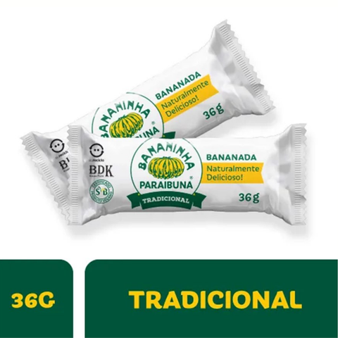 Banana Candy Package Paraibuna with Traditional Sugar 200g